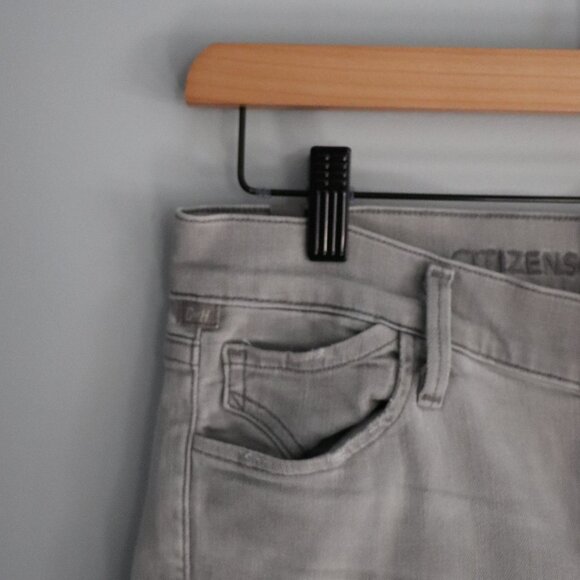 Citizens of Humanity Avedon Grey Light Wash 5-Pocket Skinny Denim Jeans - Picture 5 of 13